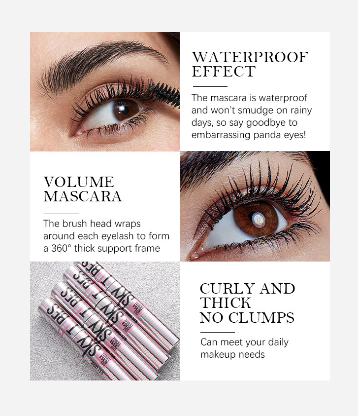 Sky-High Waterproof Mascara | Length & Zero Clumps💦🖤